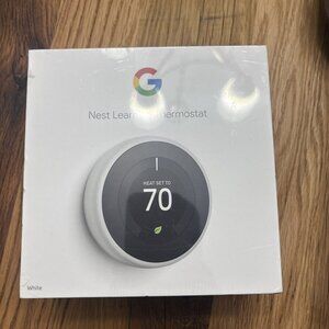 Google - Nest Learning Smart Wifi Thermostat - T3017US New Sealed 04/24 White
